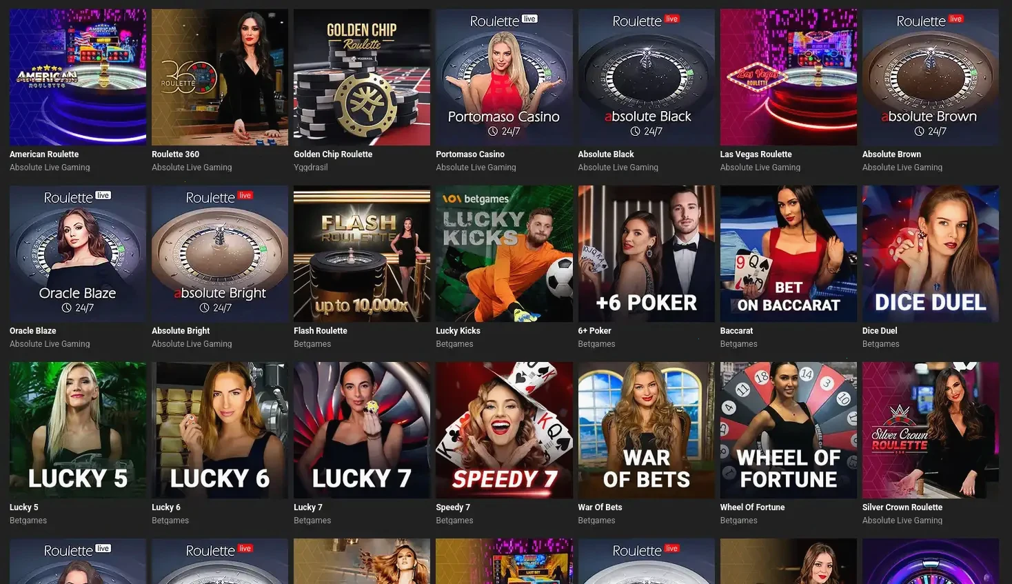 Richard Casino Spielübersicht